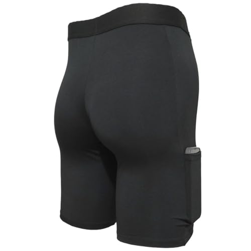 Short Térmico Ciclista Com Bolso Segunda Bermuda Pele Proteção UV Meia Coxa (BR, Alfa, M, Regular, R