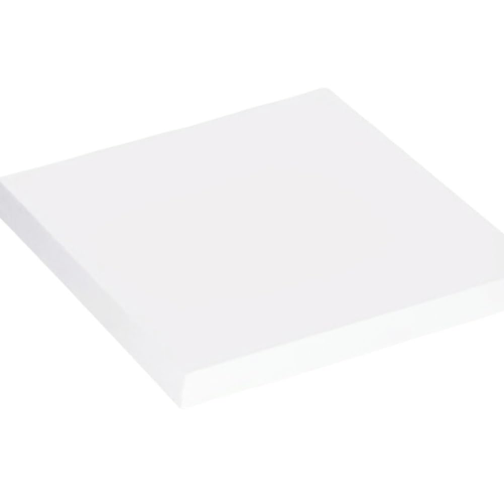1 Stück PTFE-Platte, weißer Block, Polytef-Platte, hohe Druckfestigkeit, quadratische Dekorationsplatte, Breite 100–150 mm(100 * 100 * 5MM)