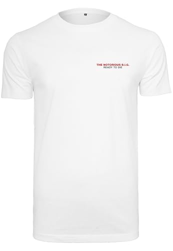 T-Shirt Homme Mister Tee Notorious Big Ready to Die Tracklist en coton noir