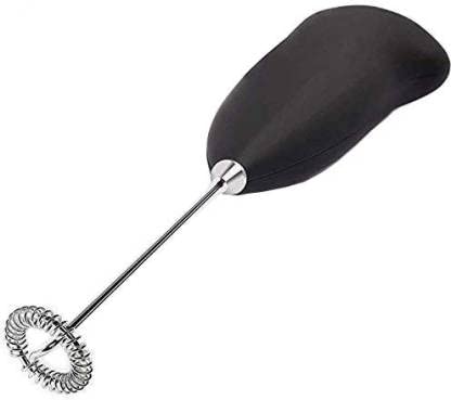 Pink Art Plastic Portable Milk Frother Electric Foam Maker Hand Blender Mixer Froth Whisker Latte Maker for Coffee, Juice, Cafe Latte, Espresso, Cappuccino, Lassi