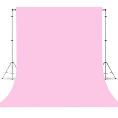 Pink Photography Backdrops for Photoshoot, Photo Booth Video Shooting Photo Backdrop, Photo Studio Portrait Background for Photography 8FTx10FT