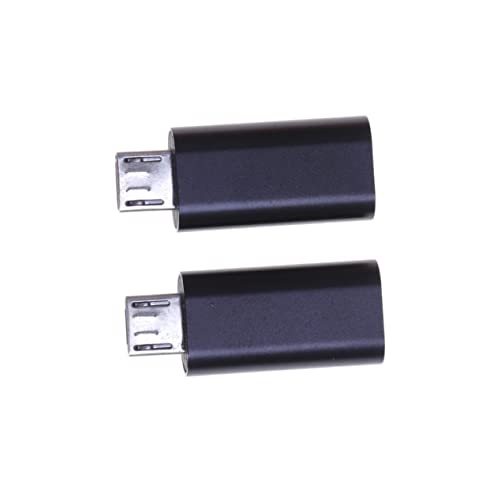 AUTSUPPL 2pcs Pin Female USB Converter Compact Adapter for Charging Smartphones Tablets and Power Banks Black Easy Data Applications and Device Compatibility