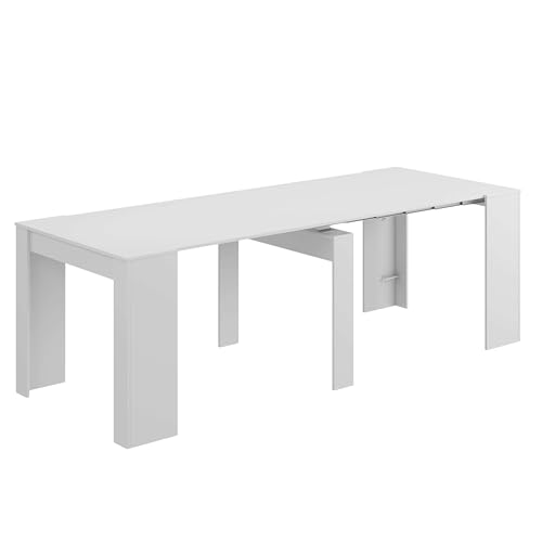 Habitdesign Table de salle à manger, console extensible pour salon, entrée ou cuisine, finition...