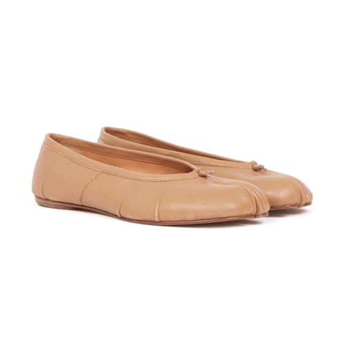 Image of VBDB Tabi Ballet Flats for Women Dressy Casual Shoes Split Toe Wide Flats Light Weight Japanese Shoes