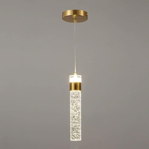 Luminaire suspendu LED moderne en cristal pour salon et plafond réglable