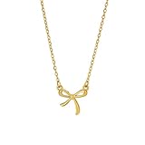 Collar bohemio con colgante de lazo para mujeres y niñas, gargantilla de color dorado, joyería femenina, regalo para mejor amiga, regalo de buena suerte