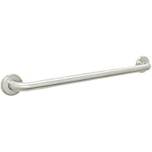 Grab Bar for Bathtub Shower - Stairs Bed Toilet Bathroom / Stand Assist & Safety Handrail / 304 Stainless Steel / Smooth / Brushed Nickel / 16"