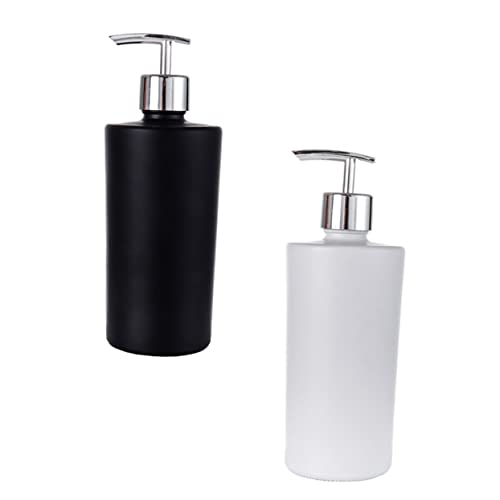 SOESFOUFU 2pcs Refillable Lotion Bottles Simple Storage Containers for Shower Gel and Liquid Soap Compact and Portable Design Safe and Leak Home and Travel Use