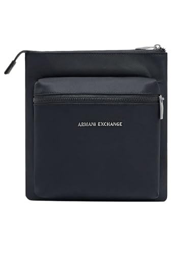Armani Exchange Sac à bandoulière Borsa Messenger pour homme, noir/noir, noir/noir, One Size,...