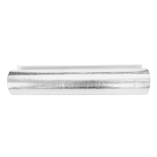 Honseadek Thermal Selfadhesive Soundproof Damp 50x300cm Waterproof Wallpaper for Wall Covering Insulation Moistureproof Areas (WHITE)