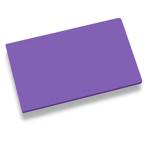 LOUIS TELLIER – Tabla de Cortar HDPE 500 – Antibacterias - Profesional – 60 x 40 x 2 cm – Morado para Productos no Alergénicos (ej. sin Gluten) – Made in France