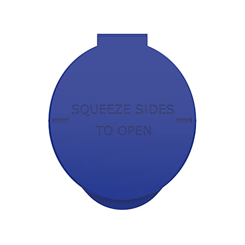 Image of 116mm CR Plastic Packaging Pop Top Tubes - Child Resistant Travel Holder Vial Containers - 500 Qty (Blue)
