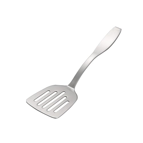 IMEEA 9.5-Inch Small Turner Spatula SUS304 Stainless Steel Slotted Turner for Small Pans