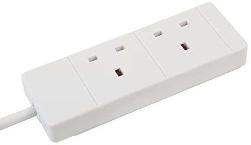 2-Gang 3m White Extension Lead - PRO ELEC PELB1510 - Image 4