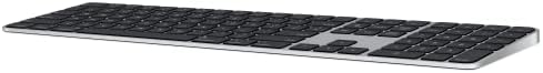 Apple Magic Keyboard with Touch ID and Numeric Keypad: Wireless, Bluetooth, Rechargeable. Works with Mac Computers with Apple Silicon; Japanese - Black Keys (Renewed) - 3