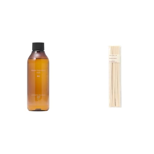 無印良品 【セット買い】インテリアフレグランスオイル エアー 詰替用 200mL 83992385 + ラタンスティック 100mL用 8本入 OCH29A4Aのサムネイル