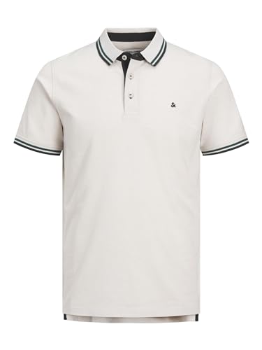 JACK & JONES Jjepaulos Polo Ss Polo, Hombre, BeigeAzul, M