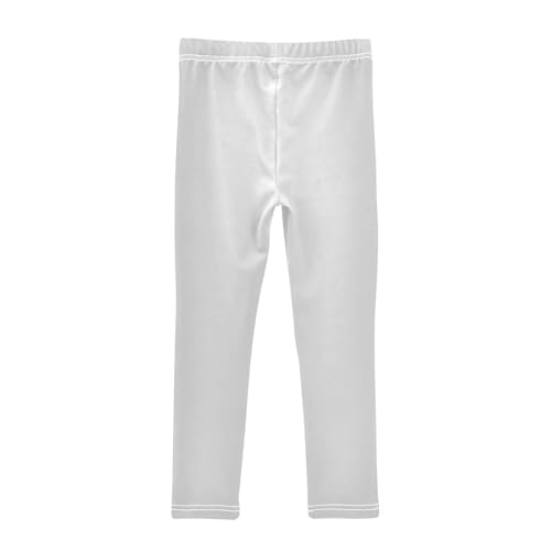 DOMIKING Grey Girl's Leggings Pants Kids' Yoga Pants Stretchy Running Tights 4 Years2