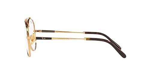 Image of Ray-Ban unisex-adult Rx8225v Aviator Titanium Pilot Prescription Eyewear Frames