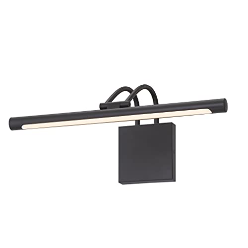 Aplique LED regulable Westinghouse negro para iluminar cuadros de 43cm