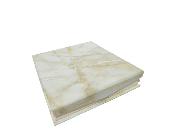 DOOR STEP SHOPPING Velvet Jewellery Necklace Half Set Box Wedding Organizer 7″x 8″ INCH (Cream-New)