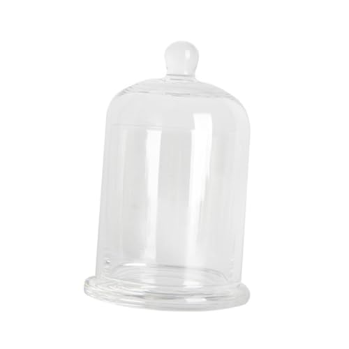 LOLIPPYY Cloche de Vidrio Transparente para Vela Campana Protectora Resistente al Calor Decoración para Bodas y Banquetes Cubierta Anti-Viento Grande Regalo para Hogar