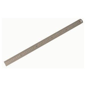Double-sided flexible steel ruler - thickness = 0.5 mm - width = 13 mm - l = 30 cm