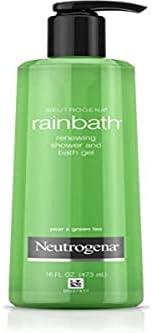 Neutrogena Rainbath Renewing Shower And Bath Gel, Moisturizing Body Wash and Shaving Gel with Clean Rinsing Lather, Pear & Green Tea Scent, 16 fl. oz