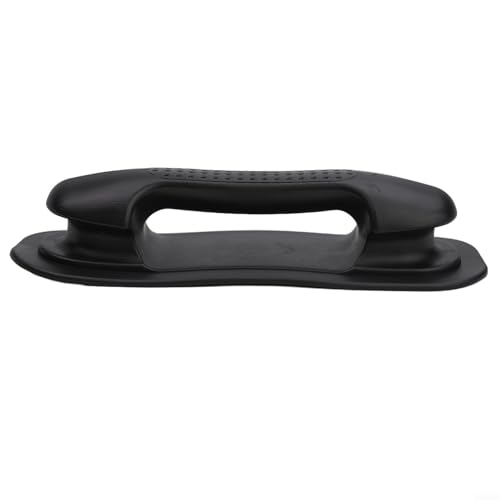 Ligero y portátil de goma de PVC bote balsa mango riel para kayaks (negro)