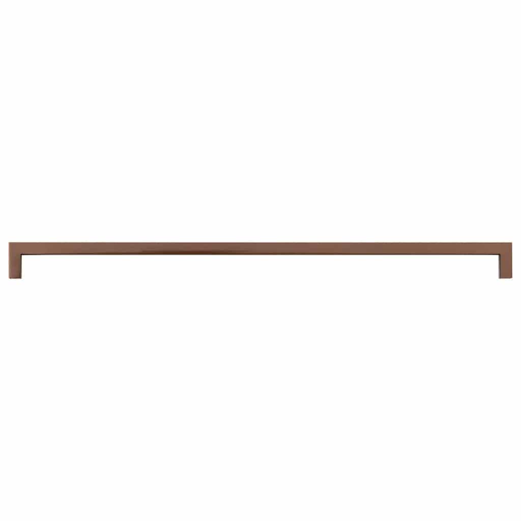 Tiradores para muebles (5 unidades, acero inoxidable, 480 mm), color bronce