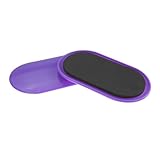 Vaveren 2Pcs Exercise Core Sliders Ab Floor Gliders Strength Training Lightweight Slide Pads Sliding Discs for Home Yoga, Violet