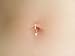 Tiny Belly Button Ring Simple Navel Hoop Handmade Opal Piercing Jewelry