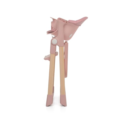 Chaise haute nettoyable et transat rose Foppapedretti bébé - 4