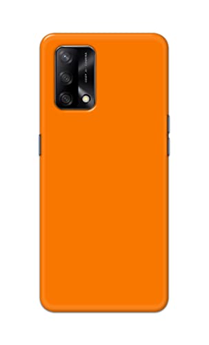 Image of Plain Orange Hard Back Case Cover for Oppo F19 / Oppo A74 4G Back Cover -(J5) VNS2229