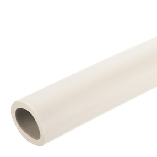 Image of uxcell Foam Tubing for Handle Grip Support,25mm(1 inch) ID 35mm(1 3 /8 inch) OD 0.3 Meter /1ft Length White