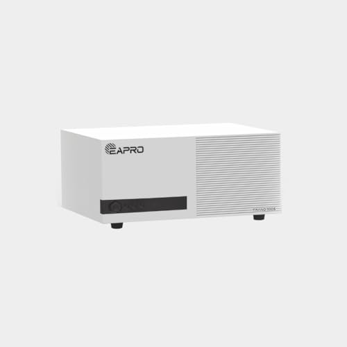 Image of EAPRO TRANO 1100S 975VA Home UPS Inverter with Solar Charging - Pure Sine Wave Technology, Reliable Power Backup | White | 36 Months Manufacturer Warranty