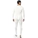 Indera Men's Cotton 1 x 1 Rib Union Suit, White, 2X