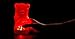 Gummygoods Squeezable Gummy Bear Night Light - Rechargeable, Portable, Squishy Lamp, 60-Min Sleep Timer - Christmas Gift for Kids & Adults, Baby Nursery, and Dorm Rooms - (Red)