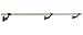 Vita Vibe WS72-W Single Bar Traditional Wood Fixed Height Wall Mount Ballet Barre System, 6-Feet