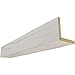 Ekena Millwork BMRW2C0080X080X288UN 2-Sided (L Riverwood Endurathane Faux Wood Ceiling Beam, 8"W x 8"H x 24