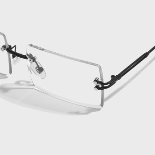 Image of SAM AND MARSHALL HARPER Eyeglass I Light Weight Frames I Rectangle Shape I Sheet Metal Frames I Prescription Friendly I Men & Women