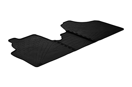 AROBA GL0925F Design Gummi Fußmatten kompatibel mit FIAT Scudo Kastenwagen BJ. 02.2007-07.2016...