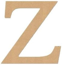 Zeta Letter Greek Font Cutout College Sorority Fraternity Door Hanger Unfinished Wood Shaped Canvas Style 1 (24")