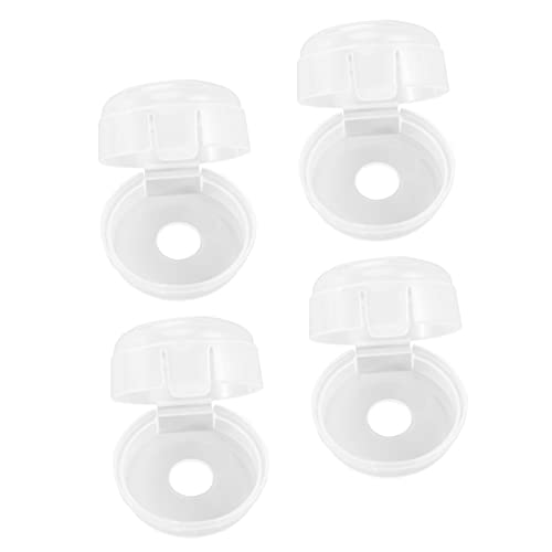 Vaguelly 4個コンロノブカバー ガスノブ保護カバー 調理器具用チャイルドセーフティガード ベビープルーフ対策 取り付け簡単 耐摩耗性