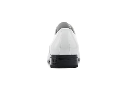 Image of DECARSDZ Mens Faux Patent Leather Classic Lace-up Formal Oxford Tuxedo Dress Shoes