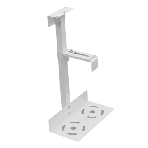 Soporte estable y flexible para torre de computadora, soporte para CPU bajo el escritorio o montaje en pared, blanco miniatura 6