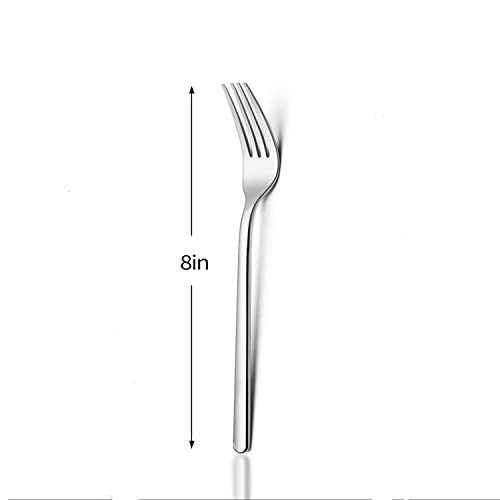 Kingstone Dinner Forks Set Of 12, 8-Inch 18/10 Stainless Steel Forks Cutlery Table Forks For Home, Kitchen & Restaurant, Dishwasher Safe (Dinner Forks Set, 12-Piece) #TOP1
