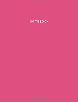 Paperback Notebook: Fandango Pink Notebook (Journal, Composition Book), Letter Size (8.5 x 11 Large), Ruled, Soft Cover Book