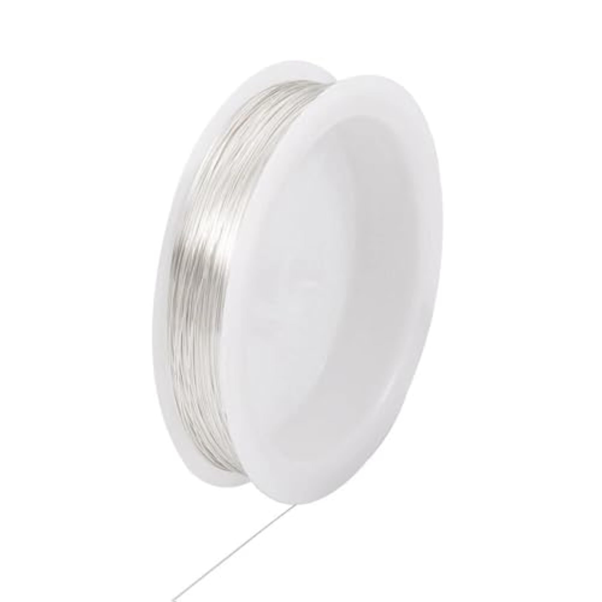 20 Meter 28 Gauge Silver Plated Copper Wire for Jewellery Making