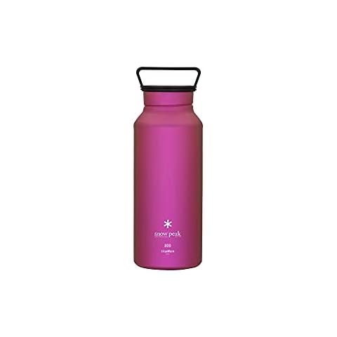 Snow Peak Titanium Aurora Bottle, Durable, Lightweight, Camping, Hiking, Backpacking Water Bottle, Pink, 800ml Cover